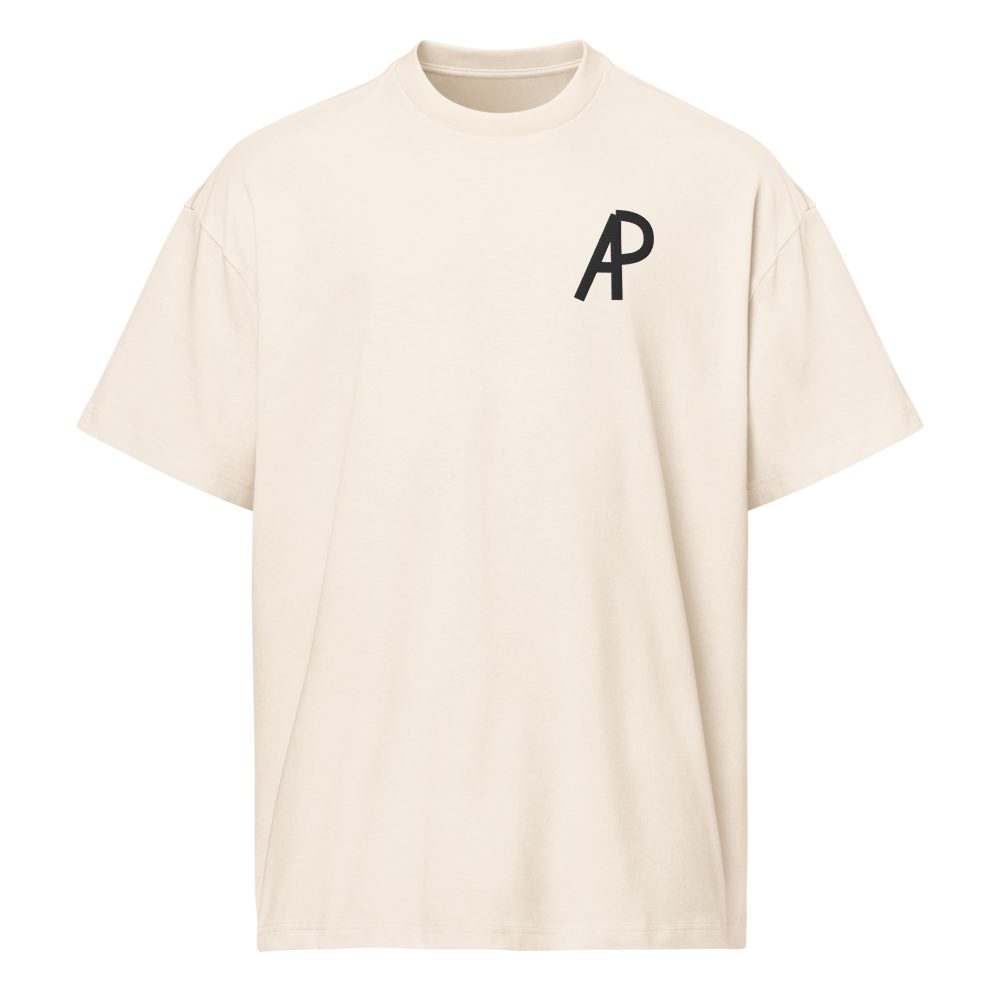 The AP Tee — back monogram, Vintage White